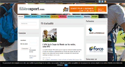Desktop Screenshot of filieresport.com