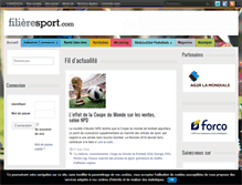 Tablet Screenshot of filieresport.com